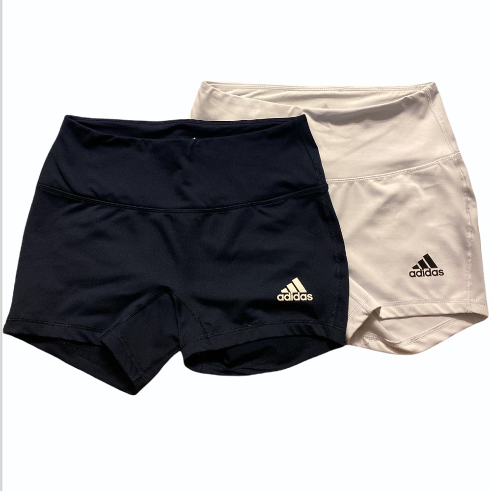 Adidas Sliders White and Navy Blue